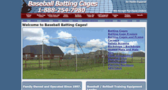 Desktop Screenshot of baseballbattingcages.com